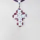 Small Cross - Adena-Purple Suedine - 1